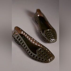 NWOT Jeffrey Campbell Jelly Net Loafers Sz 7 in Brown